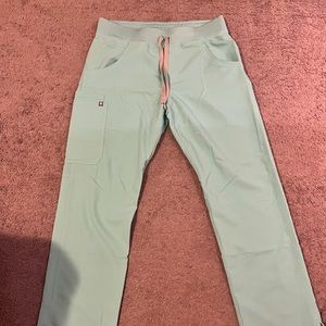 FIGS limited edition mint color Cargo Scrub Pant